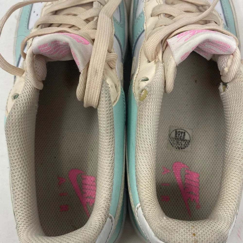 Nike Air Force 1 Low Teal White Cream Pink Blessed DV7762-300 Kids 5.5Y Womens 7